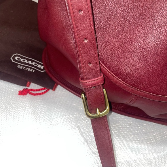 Coach 80’s HTF Glovetanned Leather Drawstring Shoulder Pouch No.4025 - Picture 8 of 16